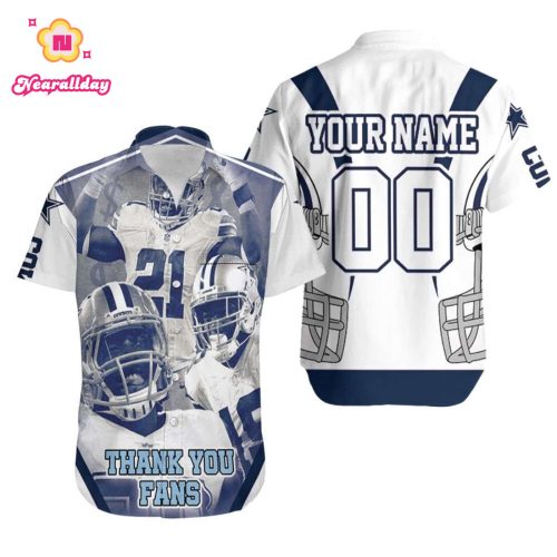 Personalized Thank You Fans Dallas Cowboys Super Bowl 2021 3D Hawaiian Shirt