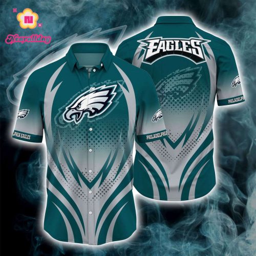 Philadelphia Eagles Button Down Shirt 3D Print GiftFS
