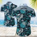 Philadelphia Eagles Hawaiian Shirt Eagles Tropical Forest Hawaiian Shirt