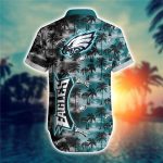 Philadelphia Eagles Hawaiian Shirt Palm Tree Pattern