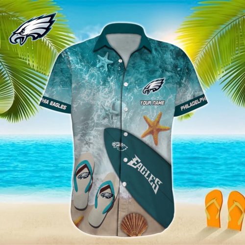 Philadelphia Eagles NFL Printed Hawaiian Shirt Custom Gift
