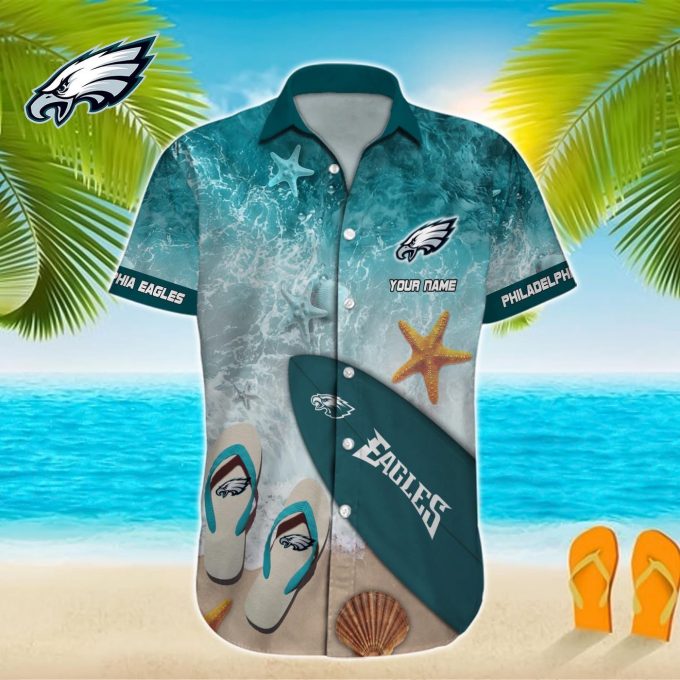 Philadelphia Eagles NFL Printed Hawaiian Shirt Custom Gift