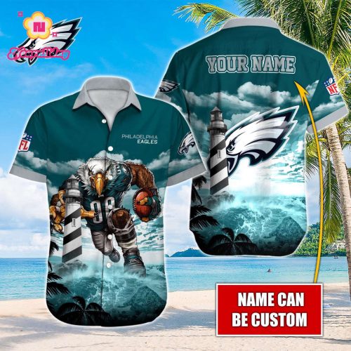 Philadelphia Eagles NFL Printed Hawaiian Shirt Custom Gift