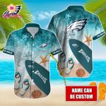 Philadelphia Eagles NFL Printed Hawaiian Shirt Custom Gift