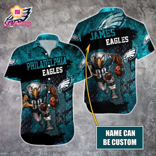 Philadelphia Eagles NFL Printed Hawaiian Shirt Custom Gift