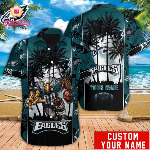 Philadelphia Eagles NFL Printed Hawaiian Shirt Custom Gift