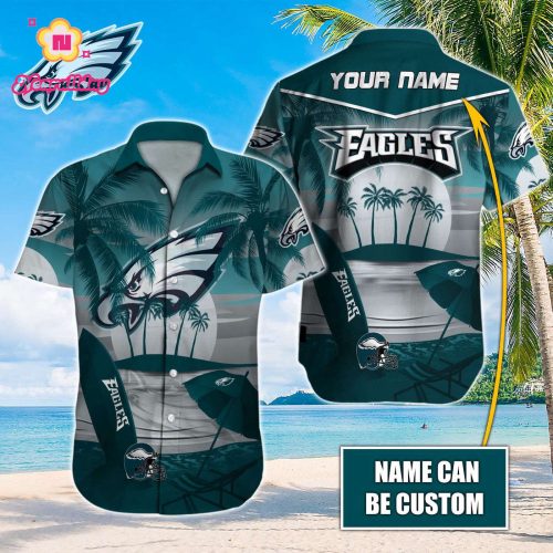 Philadelphia Eagles NFL Printed Hawaiian Shirt Custom Gift