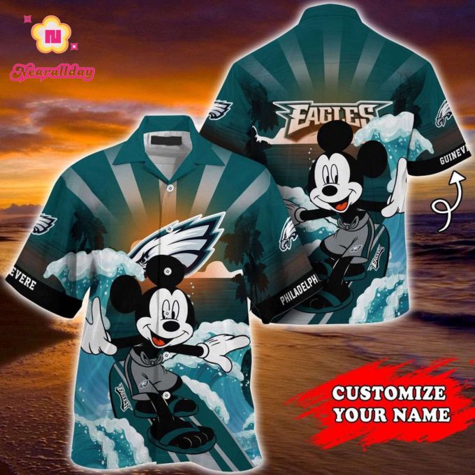 Philadelphia Eagles NFL Summer Customized Hawaiian Shirt