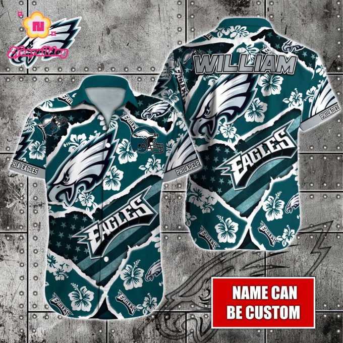 Philadelphia Eagles NFLHawaiian shirt Custom Gift