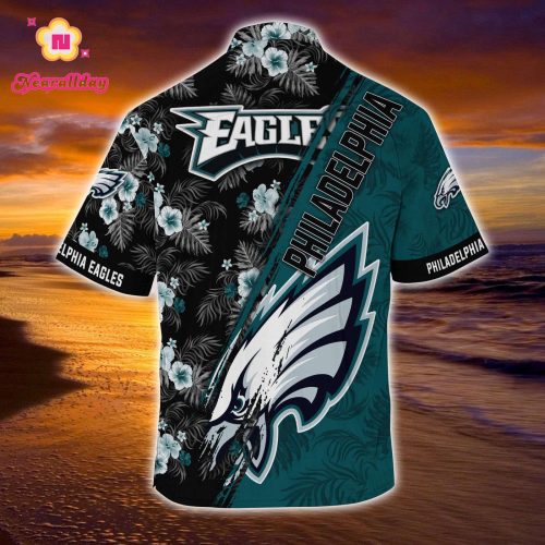 Philadelphia Eagles NFLSummer Hawaii Shirt Mickey And Floral Pattern For Sports Fans  Gift