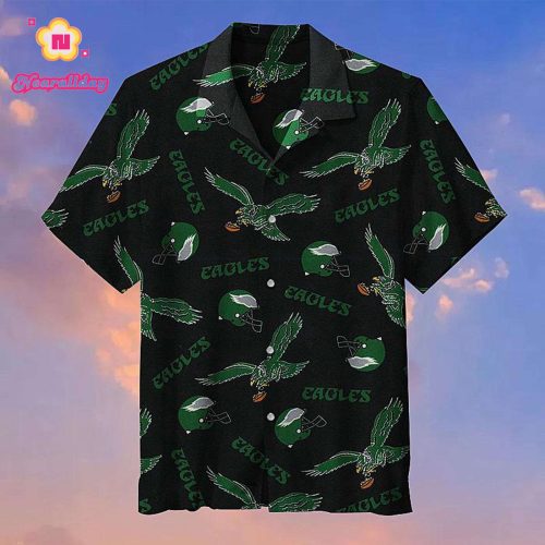 Philadelphia Eagles retro LOGO Hawaiian shirt