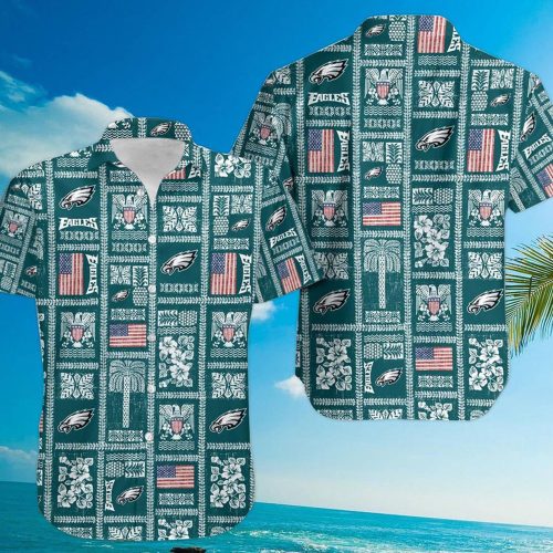 Philadelphia Eagles Summer Commemorative 2021 Hawaiian Shirt, Gift For Fans