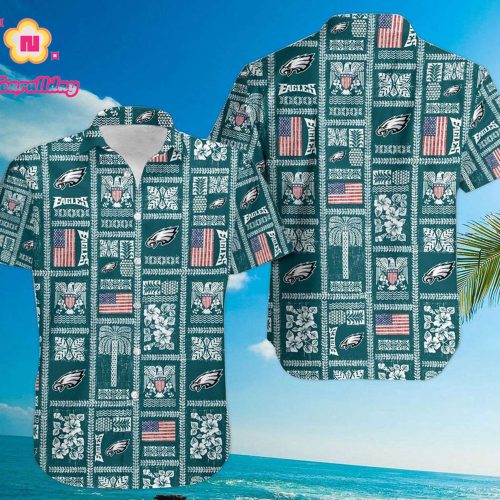 Philadelphia Eagles Summer Commemorative 2021 Hawaiian Shirt, Gift For Fans