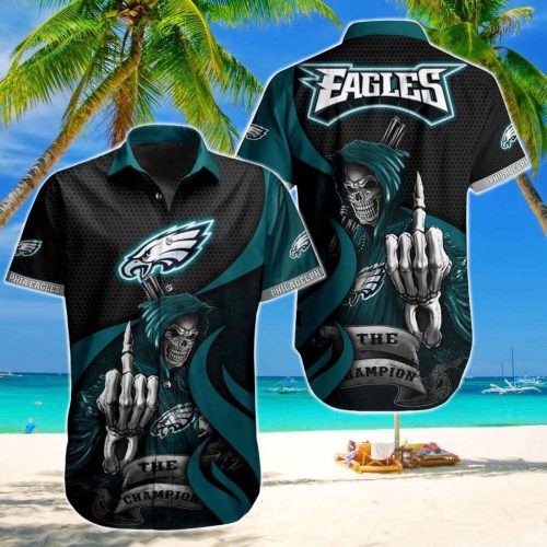 Philadelphia Eagles The Champions Death Graphic Hawaiian Shirt, Gift For Fans