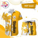 Pittsburgh Steelers Hawaii Shirt Men Short Custom  NFL Gift