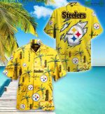 Pittsburgh Steelers NFL Palm On Elie Hawaiian Shirt
