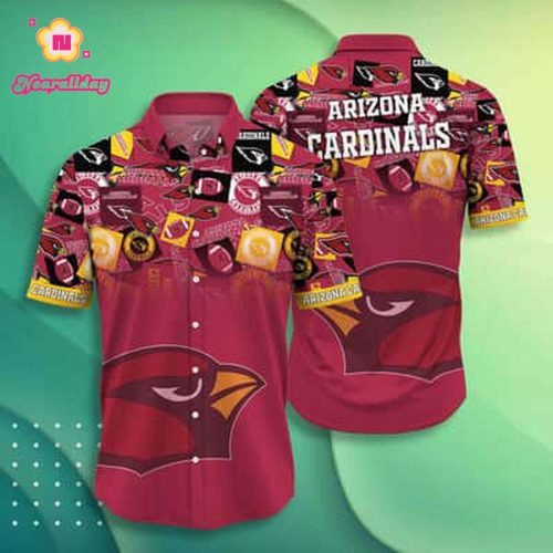 Red Aloha NFL Arizona Cardinals Hawaiian Shirt Trendy Summer Gift