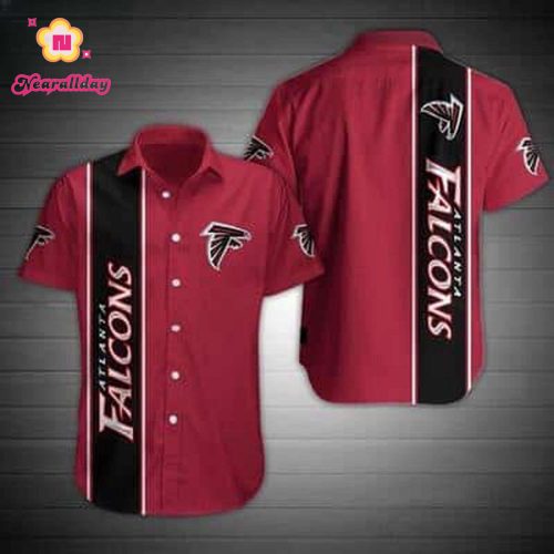 Red Aloha NFL Atlanta Falcons Hawaiian Shirt Gift For Football Fans