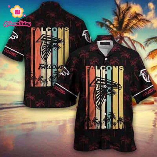 Retro Aloha NFL Atlanta Falcons Hawaiian Shirt Summer Beach Gift