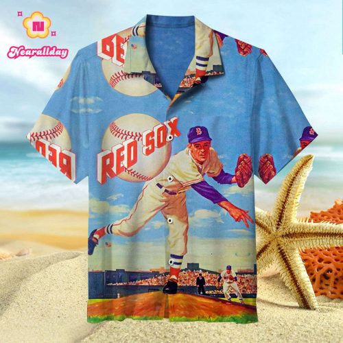 Vintage Boston Red Sox Hawaiian Shirt – Retro MLB Baseball Fan Gear