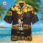 San Diego Padres Minnie Mouse Hawaiian Shirt Set for Men Women & Kids