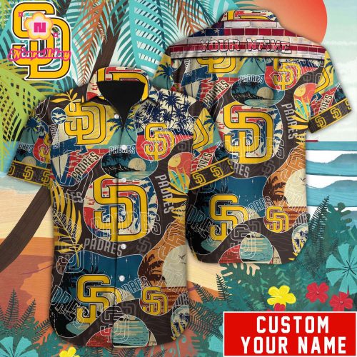 San Diego Padres MLB Custom Hawaiian Shirt – Officially Licensed Gear