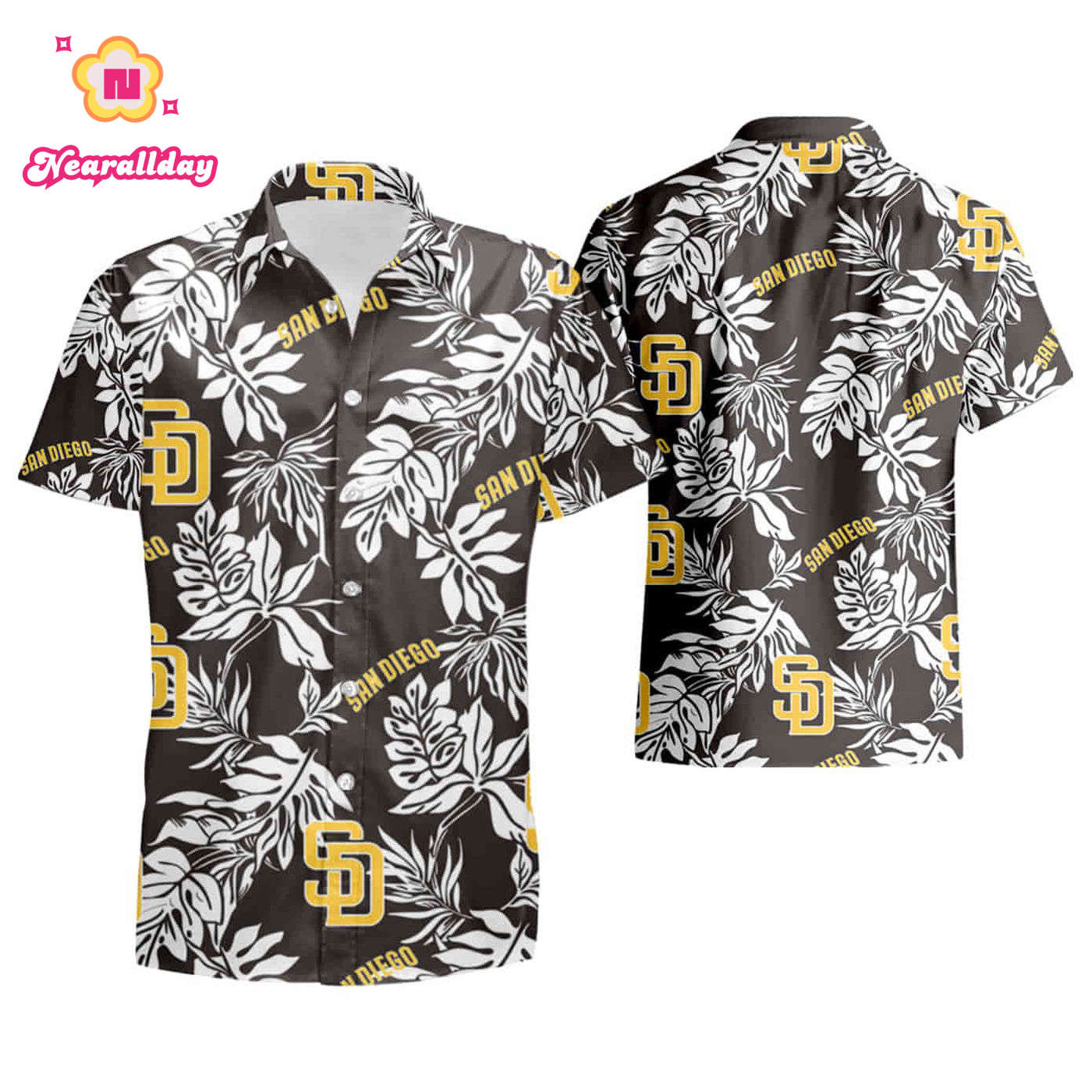 San Diego Padres Tropical Flower Hawaiian Shirt – 2023 Summer Fashion San Diego Padres Tropical Flower Hawaiian Shirt – 2023 Summer Fashion