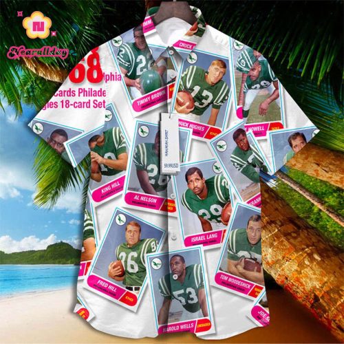 San Francisco 49Ers 1968 Retrocards Set Vintage Aloha Hawaiian Shirt