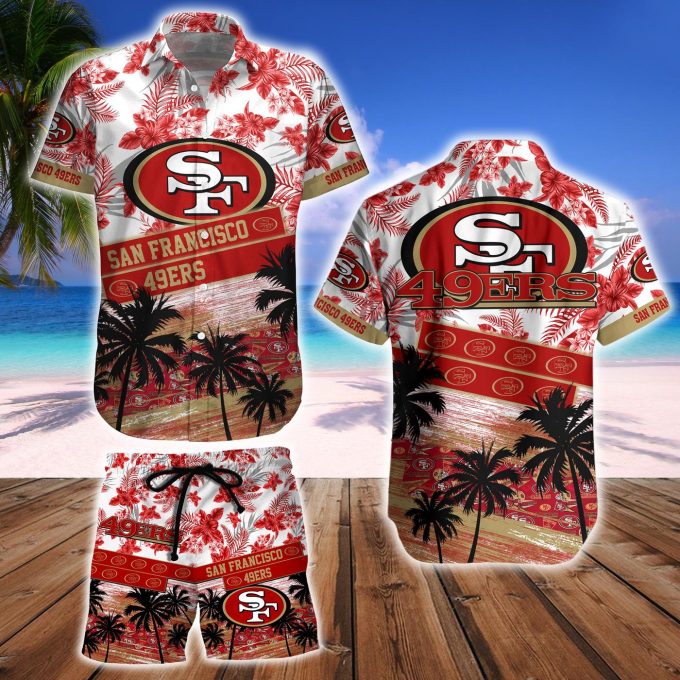 San Francisco 49ers Hawaiian Shirt And Beach Short – Gift for Men Women