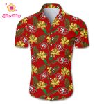 San Francisco 49ers Hawaiian Shirt Floral Button Up