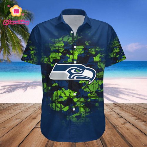 Seattle Seahawks Hawaii Shirt Set Camouflage Vintage – NFL