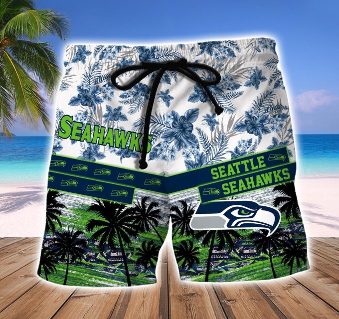 Seattle Seahawks Hawaiian Shirt And Beach Short – Gift for Men Women