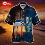 Seattle Seahawks Hawaiian Shirt Customize Your Name Seattle Seahawks Hawaiian Shirt Customize Your Name