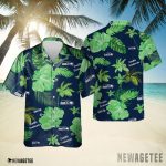 Seattle Seahawks Nfl Color Hibiscus Button Up Hawaiian Shirt