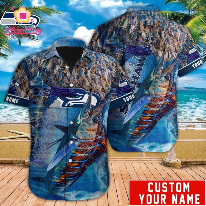 Seattle Seahawks NFL Printed Hawaiian Shirt Custom Gift