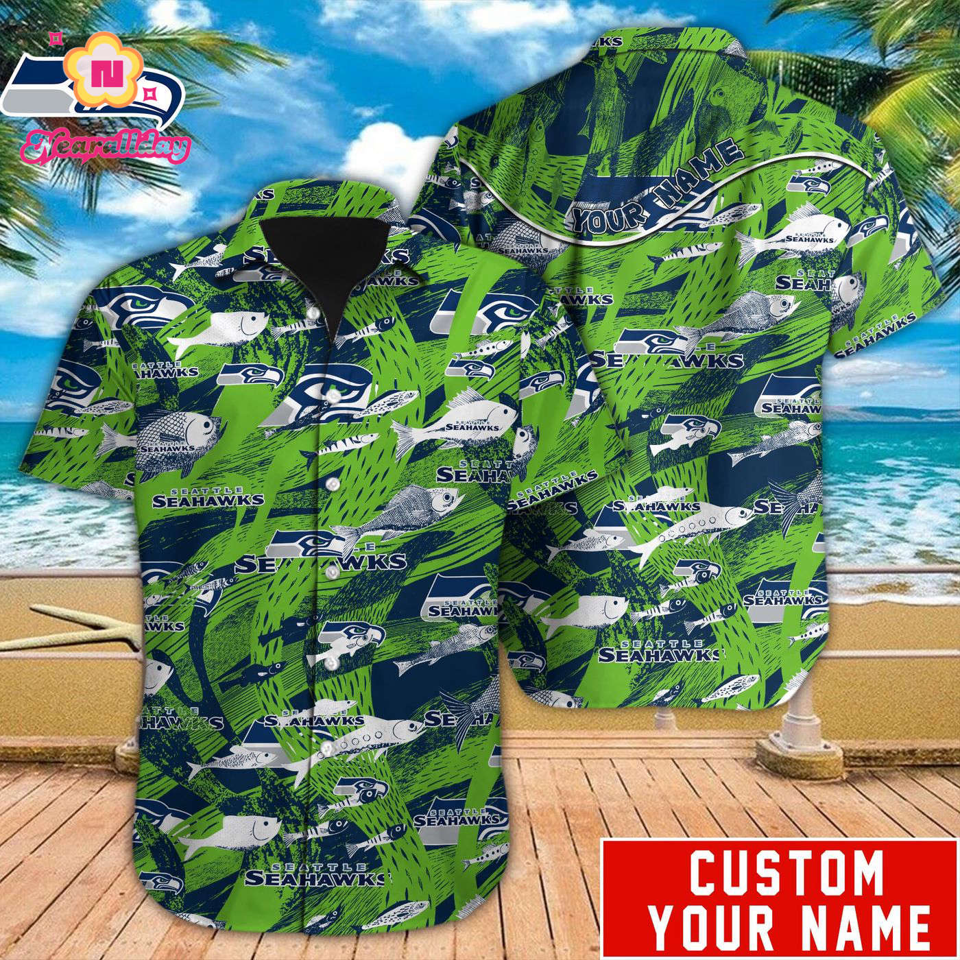 Seattle Seahawks NFL Printed Hawaiian Shirt Custom Gift Seattle Seahawks NFL Printed Hawaiian Shirt Custom Gift