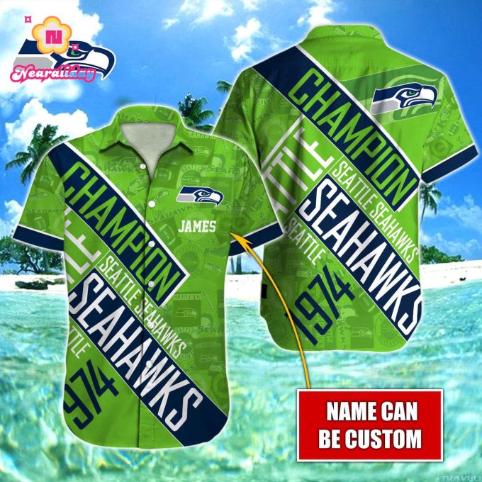 Seattle Seahawks NFLHawaiian shirt Custom Gift