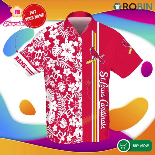 Custom St Louis Cardinals Hawaiian Shirt with All-over Print – Personalized Fan Gear