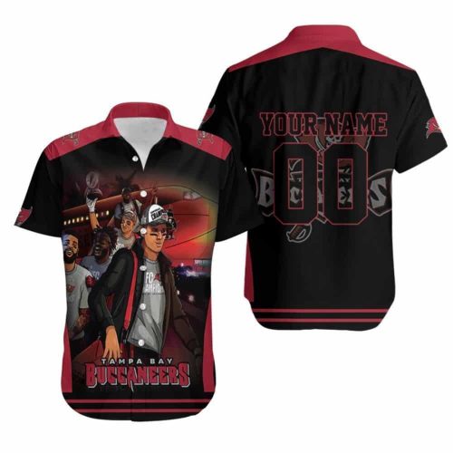Tampa Bay Buccaneers Funny Cartoon Animation For Fans 3D Printed Personalized Hawaiian Shirt