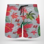Tampa Bay Buccaneers Nfl Color Hibiscus Button Up Hawaiian Shirt