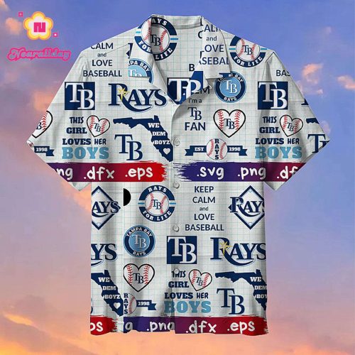 Tampa Bay Rays Hawaiian Shirt - Official MLB Merchandise