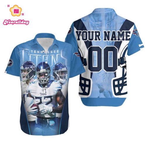 Team Tennessee Titans Afc South Champions Super Bowl 2021 Personalized Hawaiian Shirt
