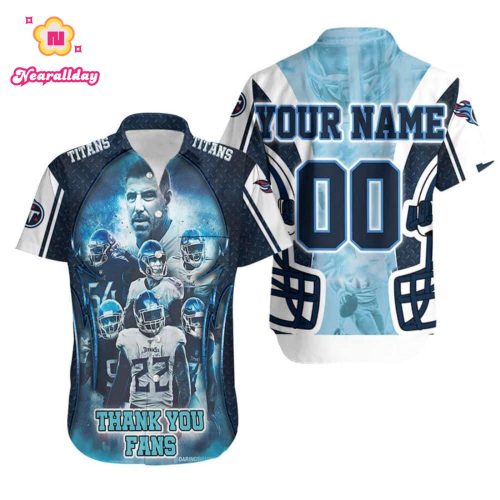 Team Tennessee Titans Thank You Fans Afc South Champions Super Bowl 2021 Personalized Hawaiian Shirt