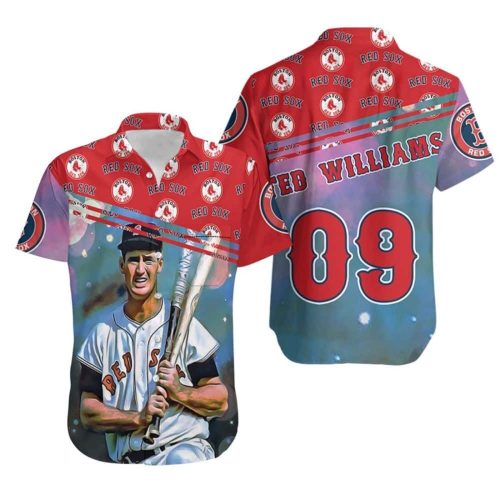 Vintage Ted Williams Boston Red Sox Hawaiian Shirt 09 – Limited Edition Collectible