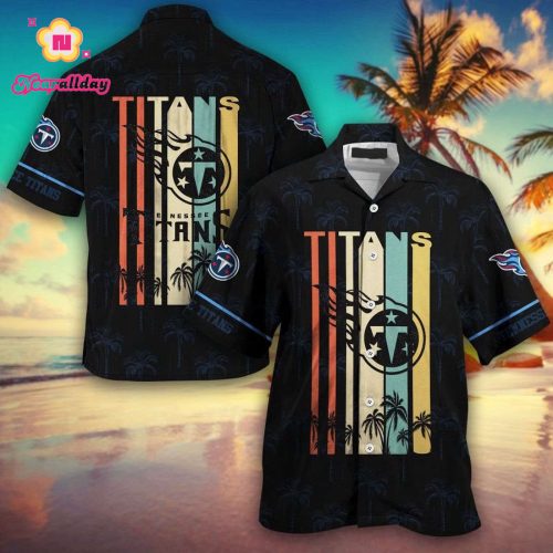 Tennessee Titans NFL Hawaiian Shirt Retro Vintage Summer