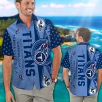 Tennessee Titans Short Sleeve Button Up Tropical Aloha Hawaiian Shirt Set for Men Women Kids Gift