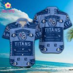 Tennessee Titans Short Sleeve Button Up Tropical Aloha Hawaiian Shirt Set for Men Women Kids Gift