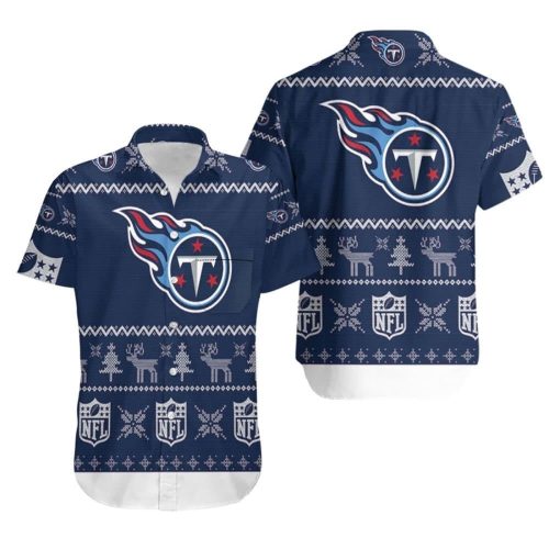 Tennessee Titans Ugly Christmas 3D Printed Sweatshirt Ugly Hawaiian Shirt