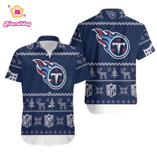 Tennessee Titans Ugly Christmas 3D Printed Sweatshirt Ugly Hawaiian Shirt