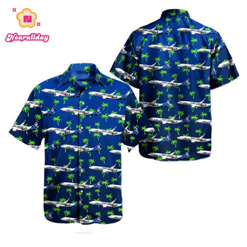 TNLT2911BC05 Alaska Airlines Boeing 737990/ER Seattle Seahawks Livery Hawaiian Shirt